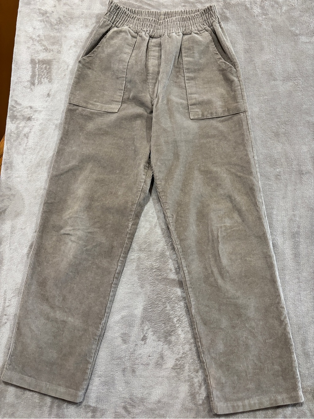 OAK + FORT Women’s collection Corduroy Drawstring Pants — Light brown